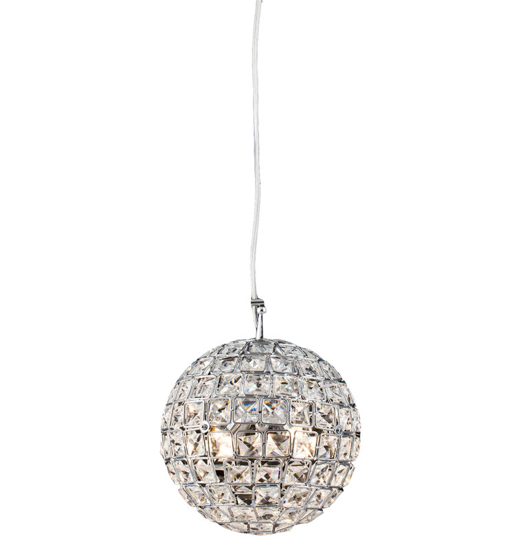 luminaire suspendu cristal 4 lumières à billes Aguinaldo