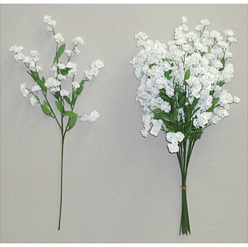 Buisson artificiel artificiel en pleine floraison, Blanc