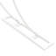 223cm W x 45cm D Steel Arbour in White