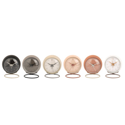 Analogue Metal Quartz Movement / Crystal Tabletop Clock in