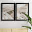 Earthtone Swipe I - ensemble de 2 peintures sur toile encadrées-670039670-670039677