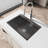 Brushed Satin Stainless Steel Undermount Basin - 27X19 With Hygienic Surface And Easy Maintenance Feature Workstation Sink Meal Prep Bins Clean-Up