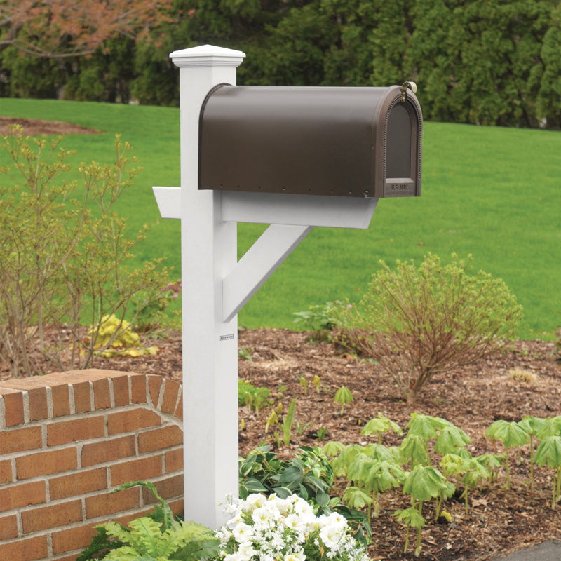 Eggers 76.8'' H Square Standard Post, White