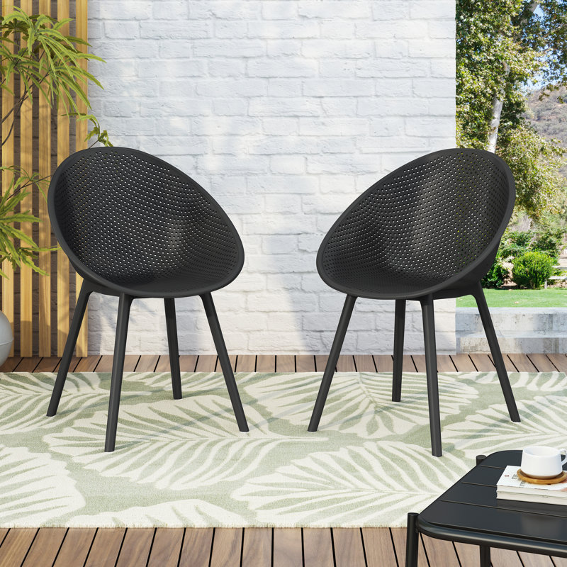 Chaises de salle à manger Gable Shalla PP, Noir