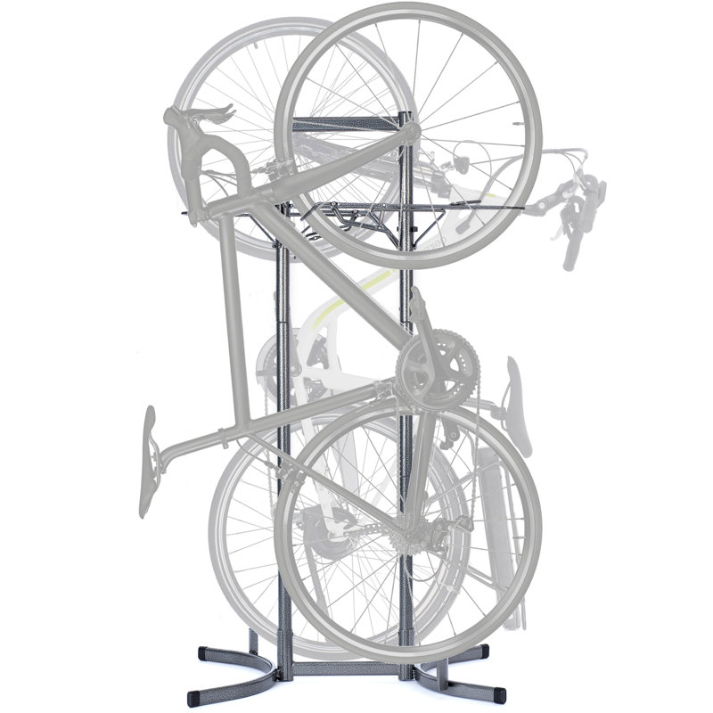 Upright Freestanding 2-Bike Storage Rack
