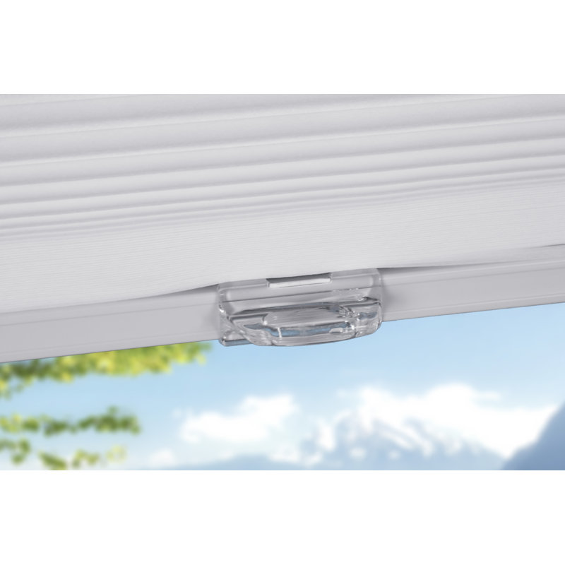 Pure White Cordless Light-Filtering Cellular Fabric Shade 24" W x 48" H