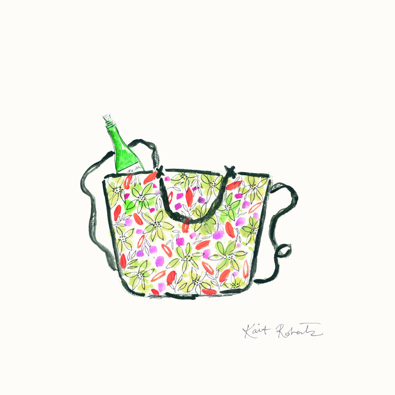 Class and Sass par Kait Roberts - reproduction imprimée, H 12 po x l 12 po, Toile tendue