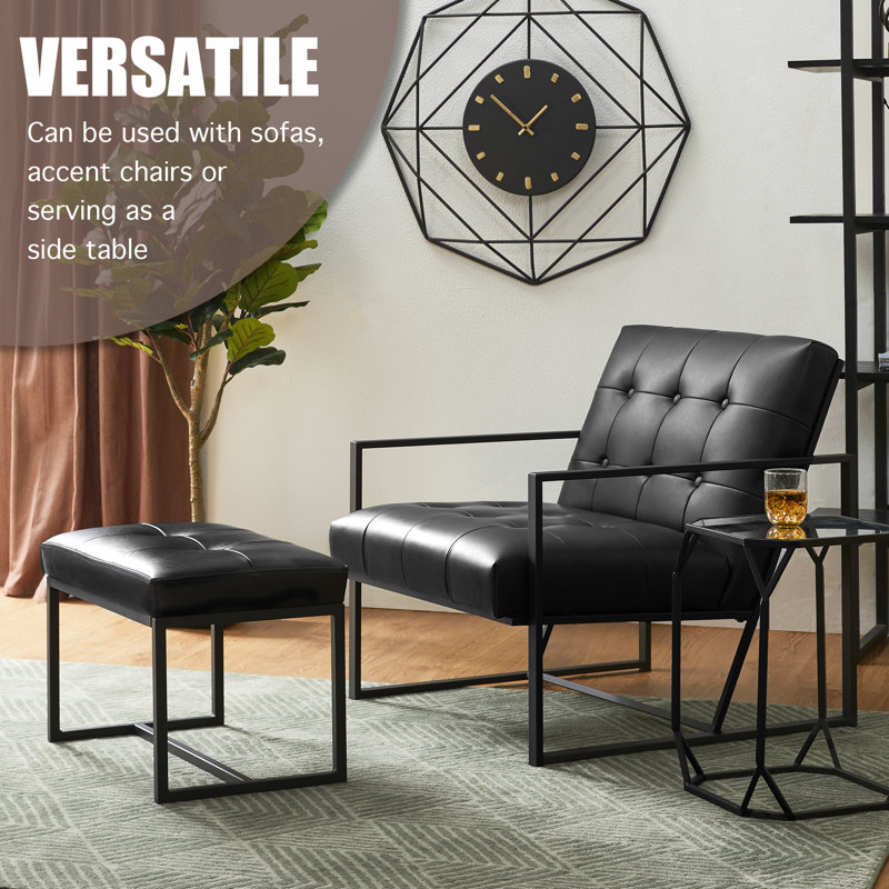 Tabouret d'appoint Buren, Noir