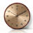 Walnut Round Analog Wall Clocks-341631580