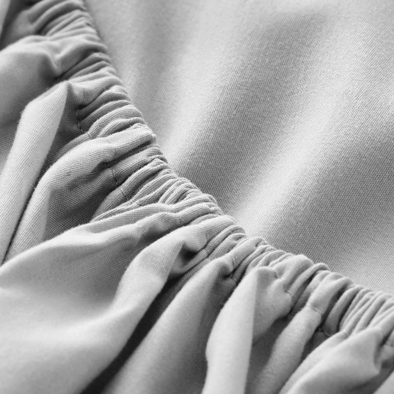Ensemble de draps en microfibre avec taies d'oreiller, Ensemble de draps pour très grand lit avec 2 taie, Gris nuageux