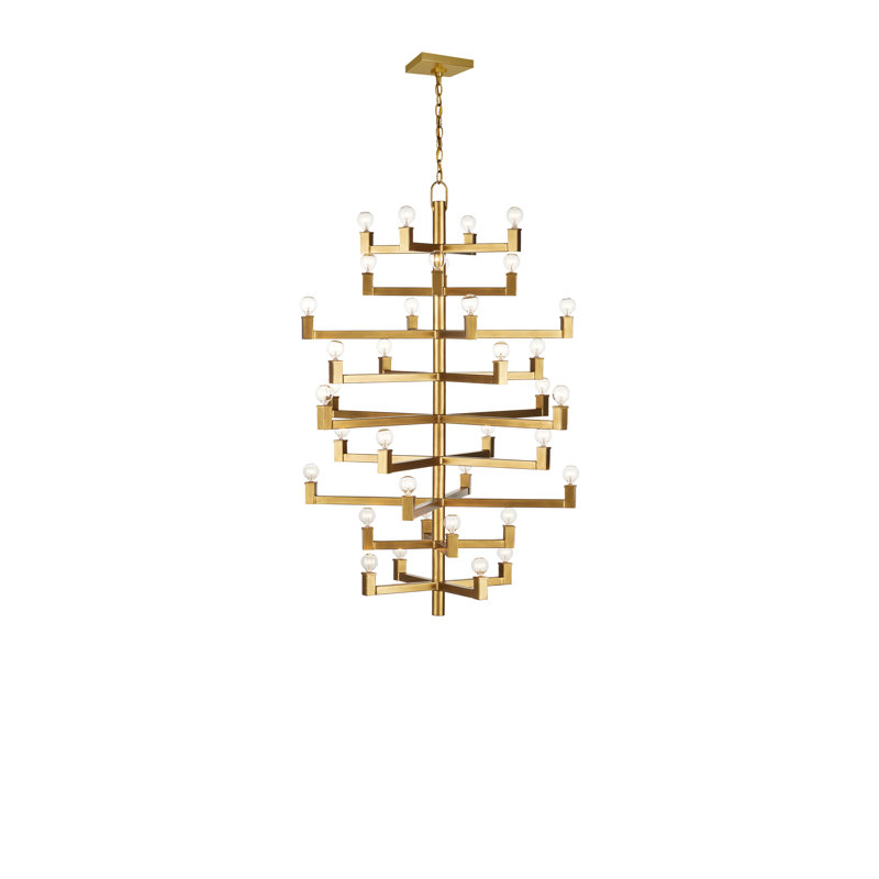 Andre 36 - Light Dimmable Tiered Chandelier