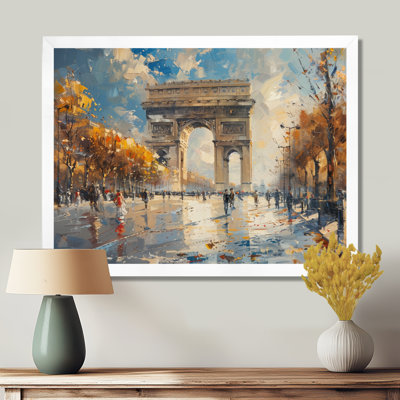 Autumn Arc De Triomphe In Paris - City Paris Wall Art
