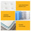 Large Double Rolled Pocket Sprung Mattress, Medium Firm 26cm, in 1.35M/1.5M/1.8M Large Dimensions, Shipped from UK-120811189