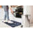 Lyanne Washable Non-Slip Marble Black Area Rug-1195953863
