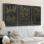 Foliage Dramatique IV - Toile tendue avec châssis sur mesure - 3 pièces-87132979