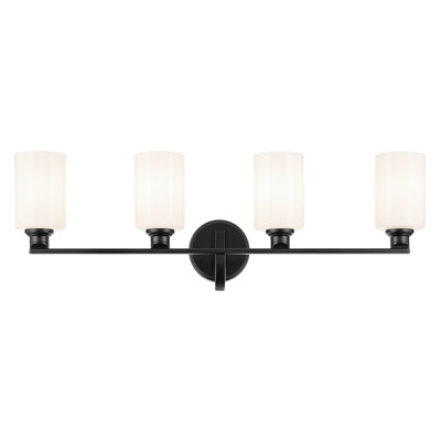 32.25" 4-Light Vanity Light with Fluted Glass