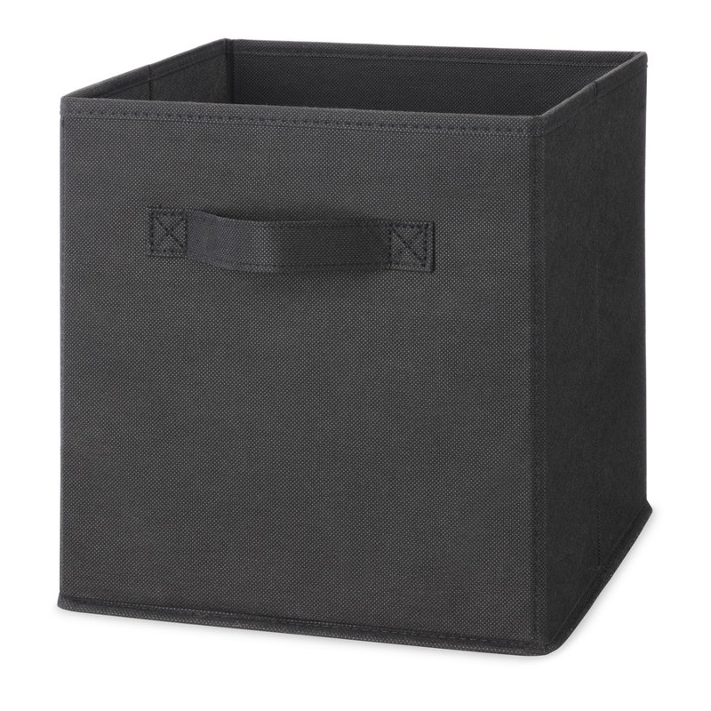Whitmor Clip & Cube™ Fabric Bin, Black