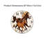 Horloge murale 12 x 12 pouces pour poulailler équestre
