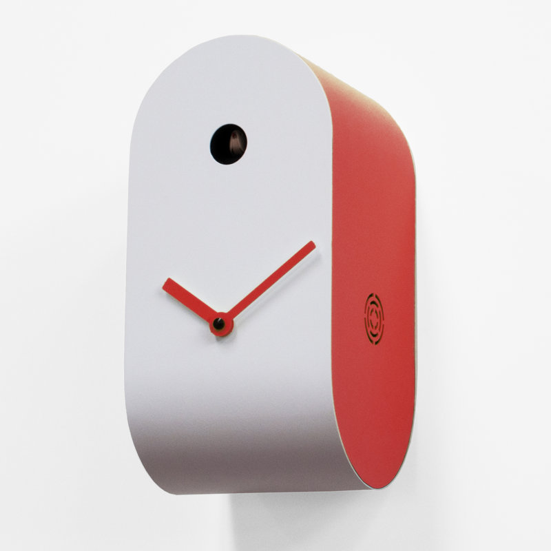 Bane Metal Wall Clock, Red