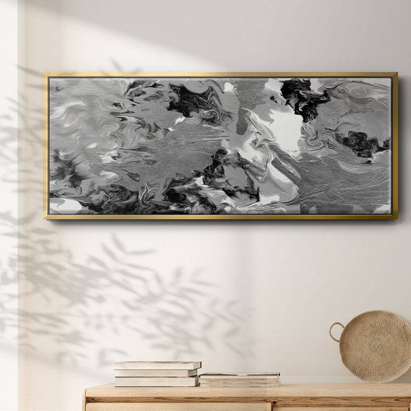Rich Marble- Framed Canvas