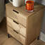 Rhina 3 Drawer Bedside Table Storage Unit