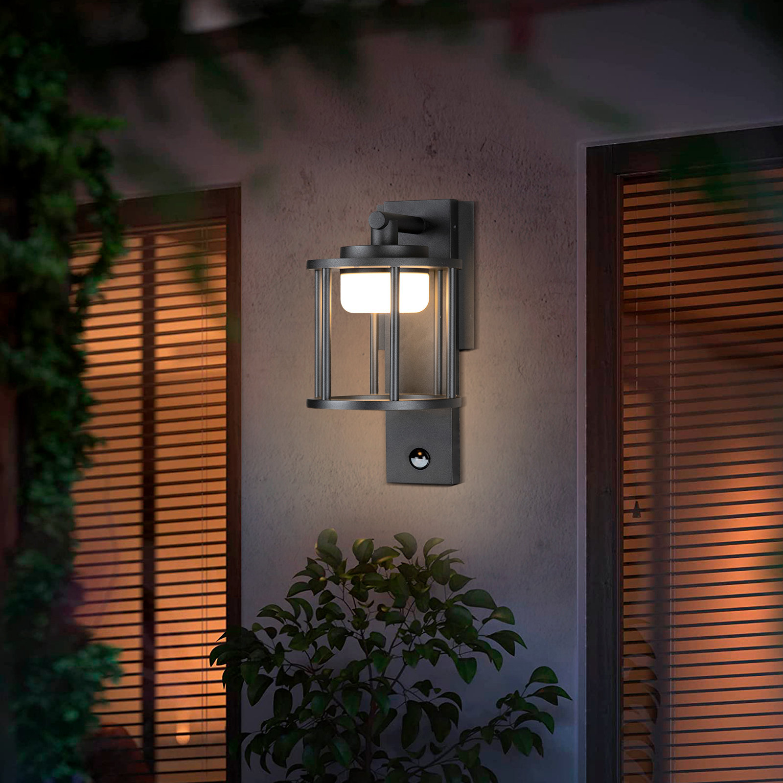 Longshore Tides Aideliz Outdoor Wall Sconce Exterior IP44 Waterproof LED Wall  Light with Motion Sensor Wall Lamp  Reviews Wayfair