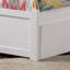 Florio Solid Wood Platform Bed with Footboard and Trundle-140254009-140254014