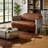 Paynesville 52.36'' W Industrial Retro Diamond-Tufted Full Grain Genuine Leather Loveseat Sofa