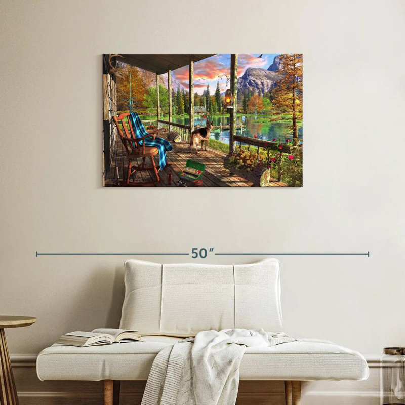 Mountain Cabin Home, H 24 po x l 36 po