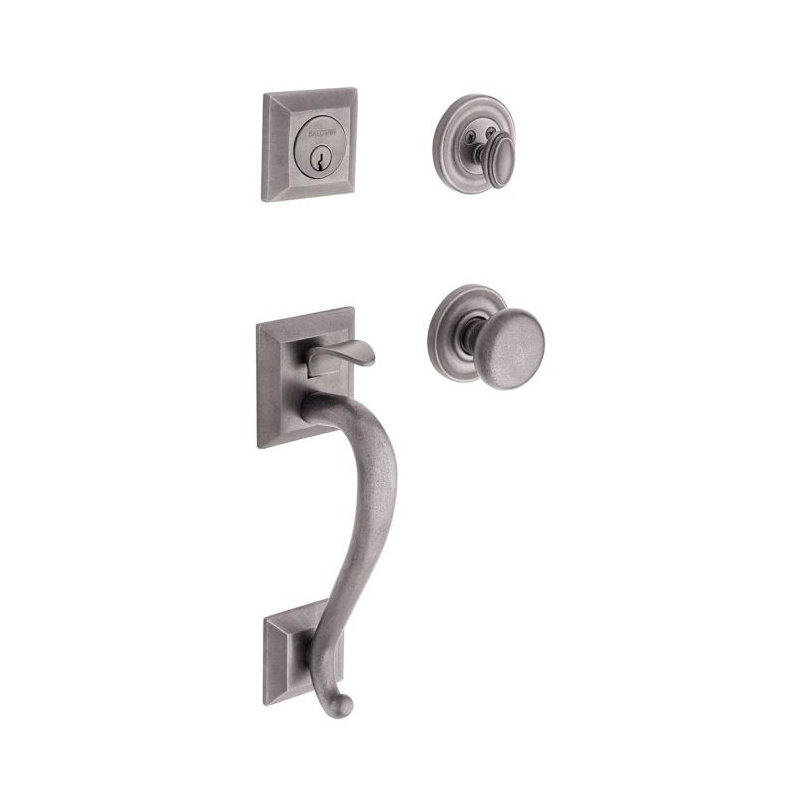 Madison Sectional Trim with 5015 Classic Knob, Distressed Antique Nickel, Yes, Small