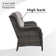 Schutt Wicker 5 - Person Patio Conversation Sets with Cushions