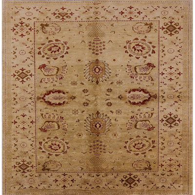 Tapis oriental brun / rouge