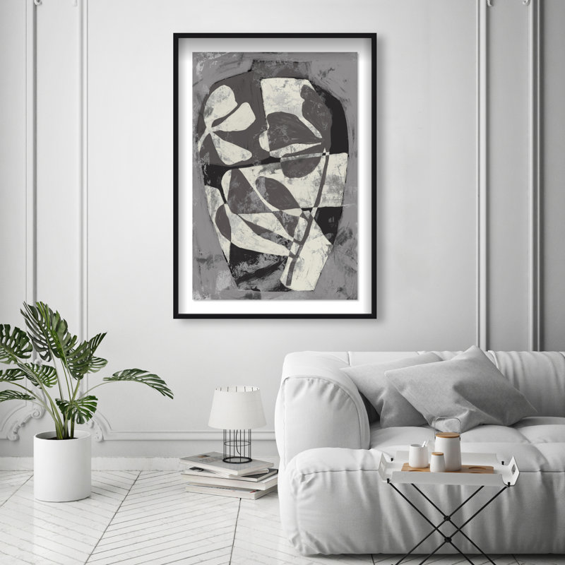 Minimalist Vase II Print by Oliver Gal, 31.5"H x 21.5"W, Black Shadowbox