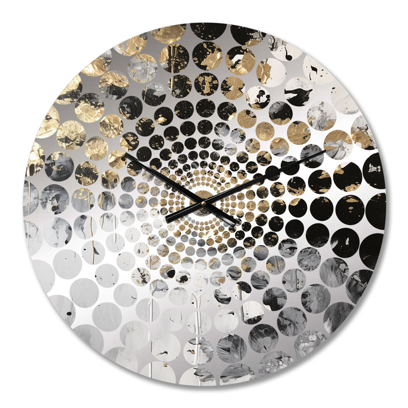 Jomayra - Horloge murale peinture abstraite, Petit