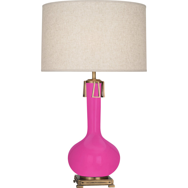 Athena Table Lamp, Razzle Rose
