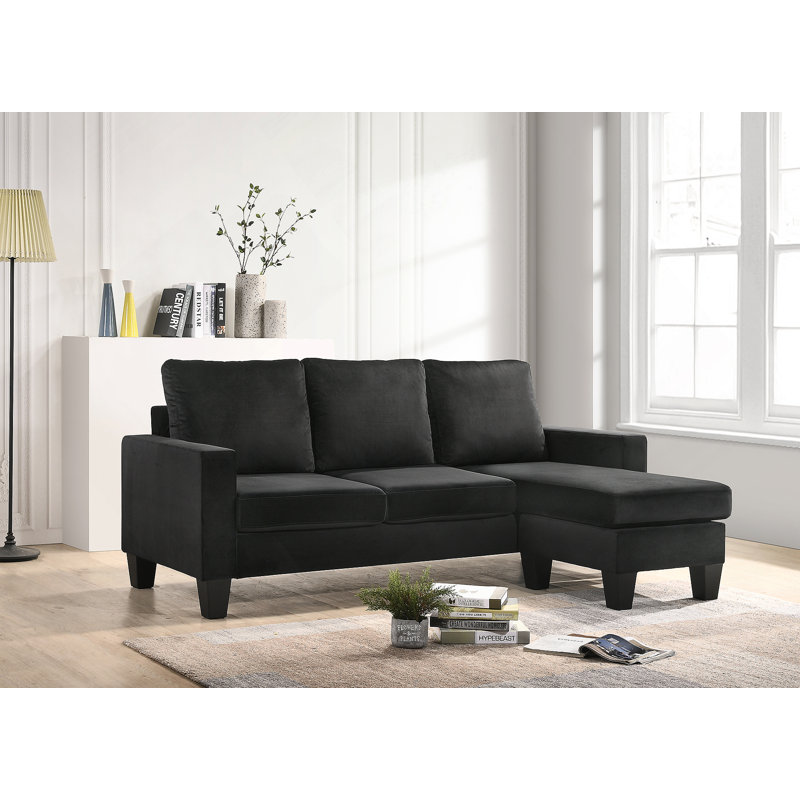 Sofa Chaise , BLACK