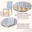 Chaise de salle à manger rembourrée en tissu Traditional-194637589