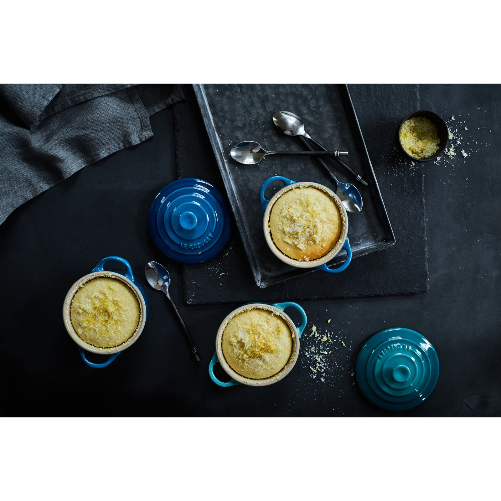 Le Creuset Stoneware 8 oz. Mini Round Cocotte with Lid, Marseille