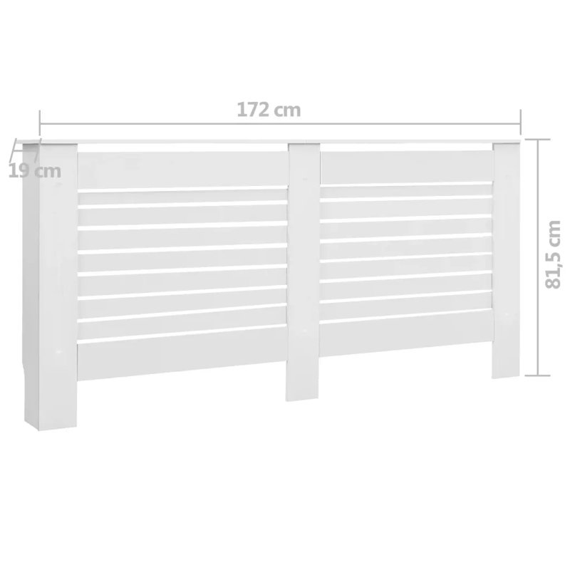 Ryleigh Radiator Cover, 81.5cm H x 172cm W x 19cm D