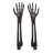 Oneida Skeleton Satin Black 2-Piece Salad Servers