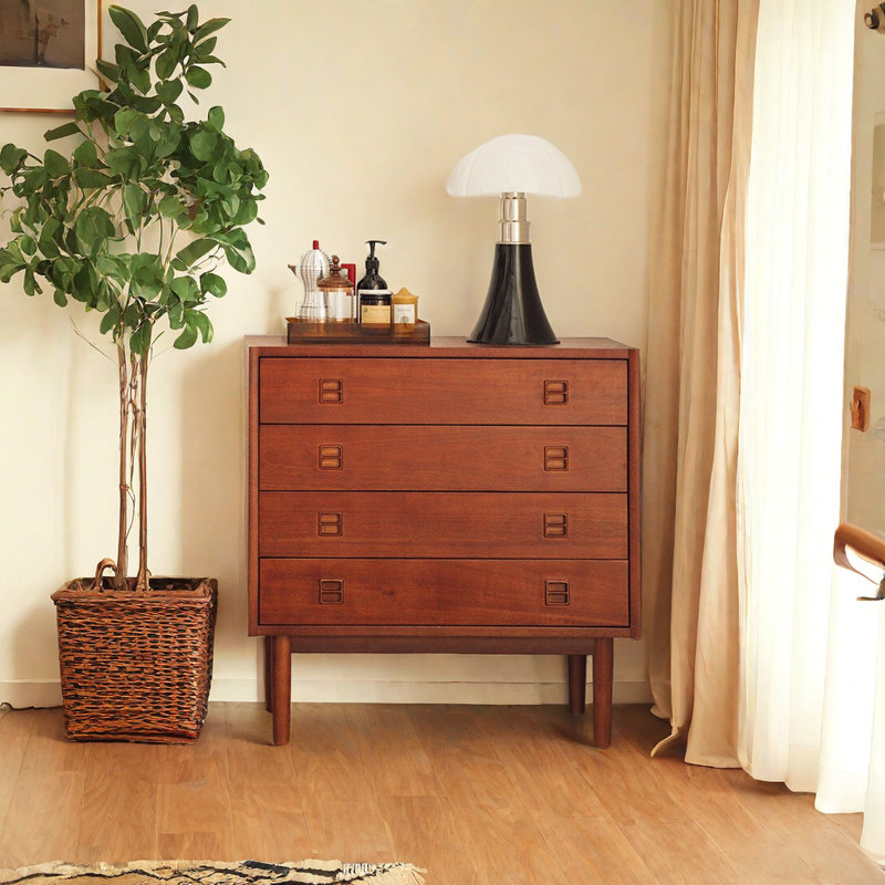 Commode d'appoint en bois massif Linken
