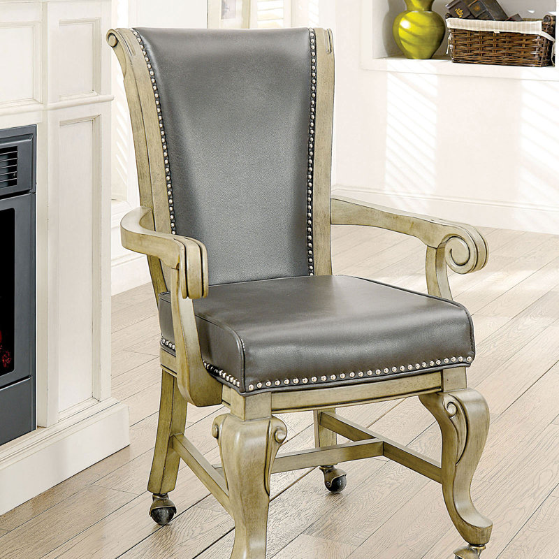 Gess Executive Chair, Natural, Dark Gray