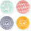 Service de table en porcelaine 16 pièces avec bols doubles, 16 couleurs assorties