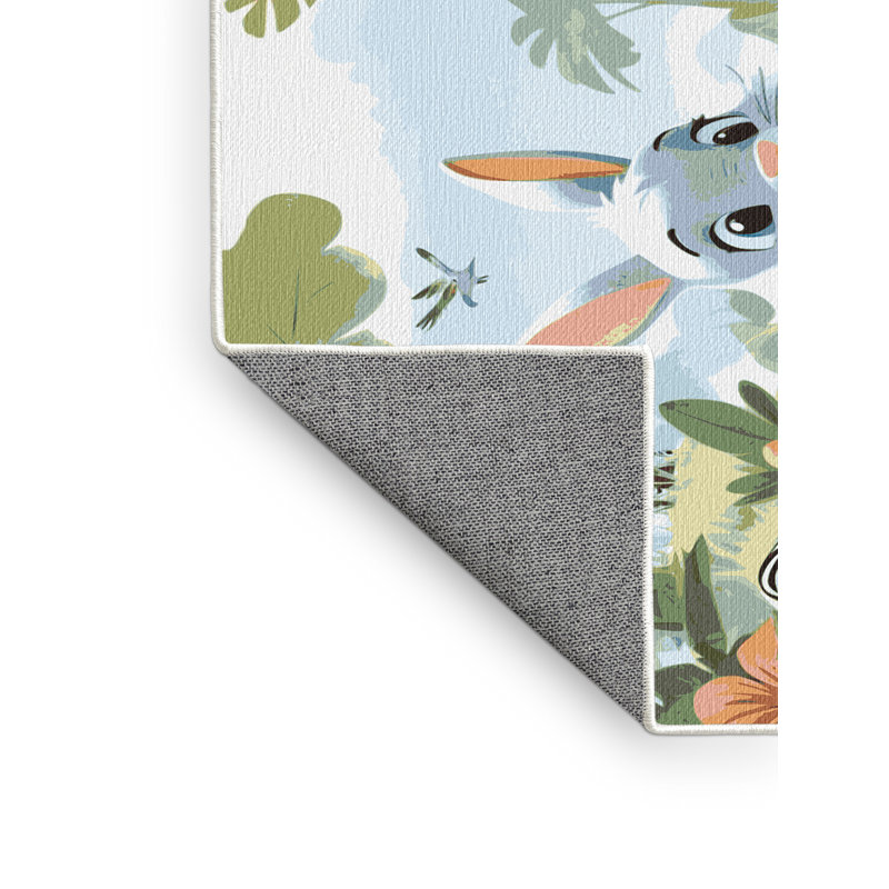 Tapis pour enfants mignons lavables Dakota Fields, Rectangulaire 2 pi x 3 pi