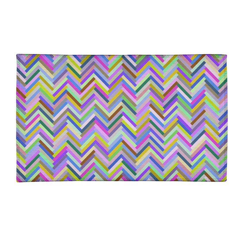 Chenille Geometric Indoor Rug, Rectangle 2' x 3'