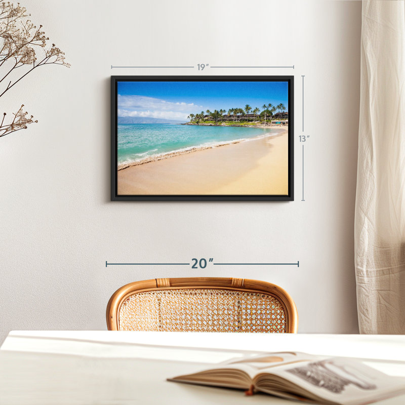Impression sur toile Napili Bay Paradise, H 13 po x l 19 po