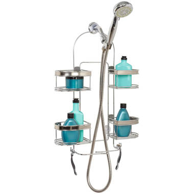 Rebrilliant Stickland Hanging Stainless Steel Shower Caddy