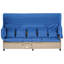 Ensemble de canapé de patio en résine tressée résistant aux rayons UV de 4 pièces avec auvent rétractable, coussins et table élévatrice Topmax-1429685662