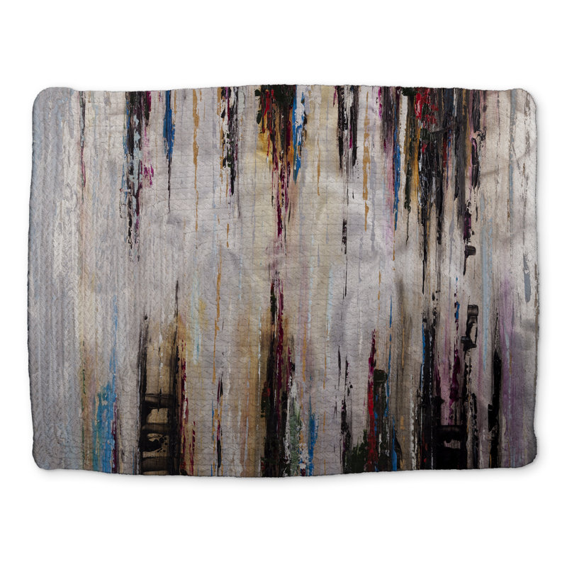 Abstract Runny Paint Braided Polyester Placemat - Modern Décor