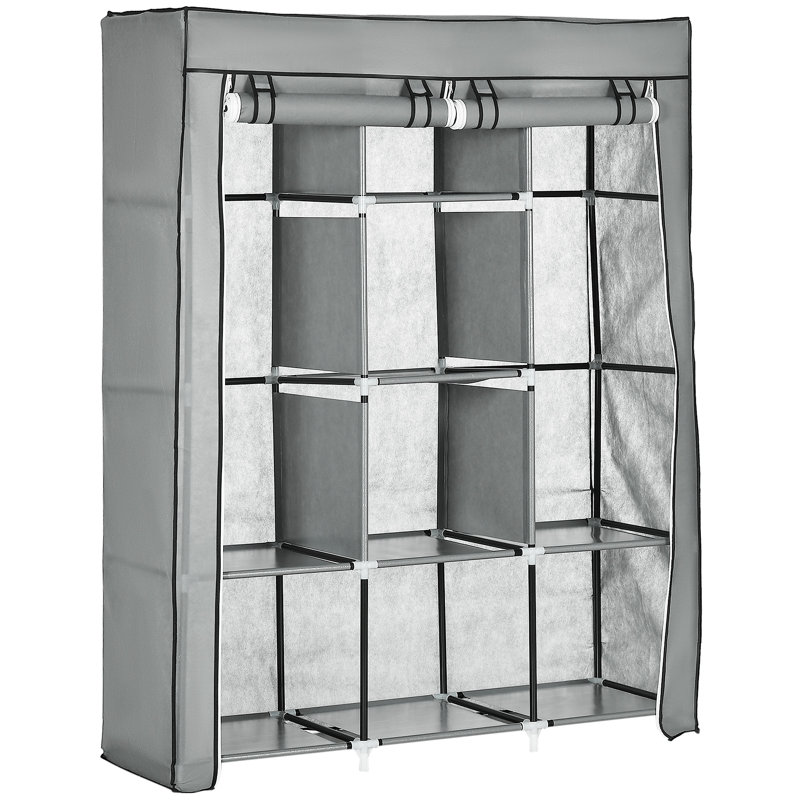 Chittening 125cm Closet System (Can Be Cut To Fit), Light Grey